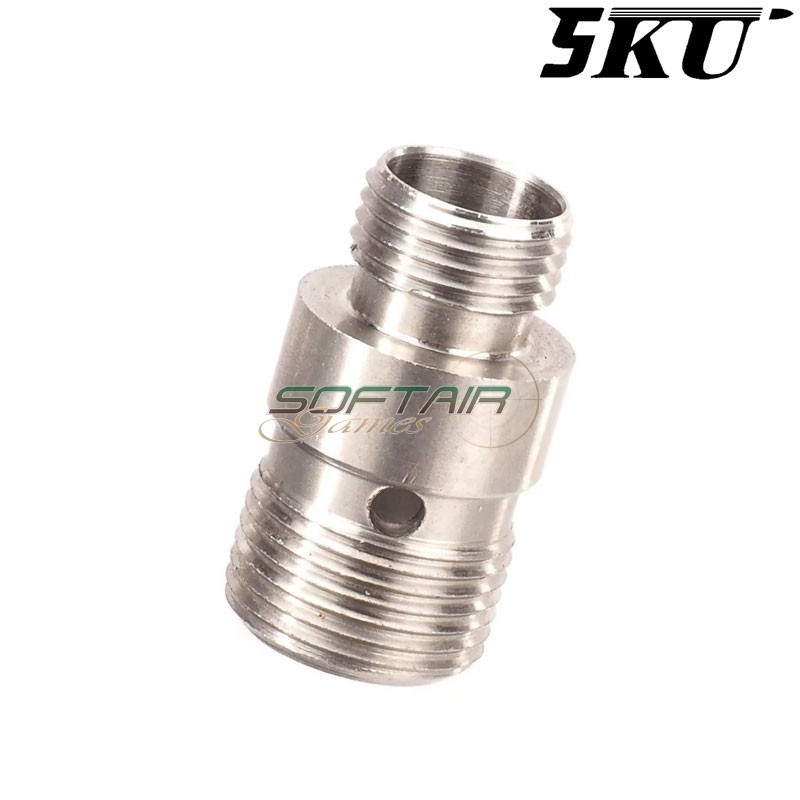 Attacco silenziatore 11mm CW a 14mm CCW Argento 5KU (5ku-gb-496)