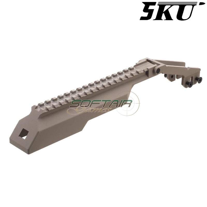 Top cover B-33 Tan with rail for AEG AK 5KU (5ku-230-t)