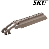 Top cover B-33 Tan with rail for AEG AK 5KU (5ku-230-t)