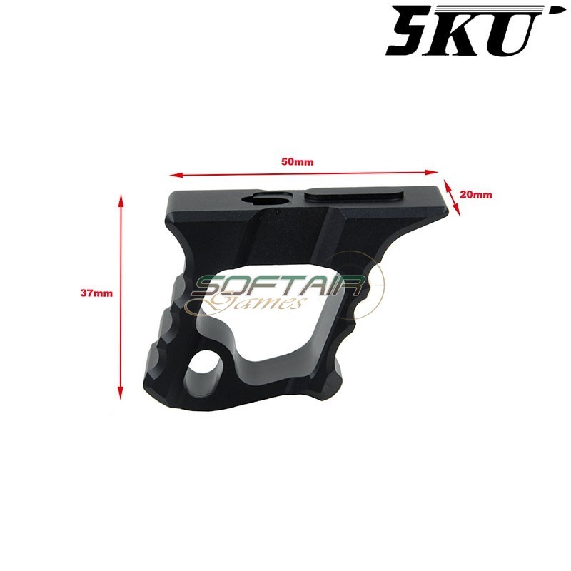 Handstop Mod Halo per LC / Keymod Black 5KU (5ku-236-bk)