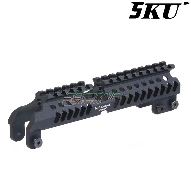 Upper Handguard B-31C nero per serie AK 5KU (5ku-269-bk)