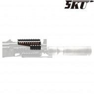 Slitta nera B-12 zenit. style per handguard rail ak 5ku (5ku-271-bk)