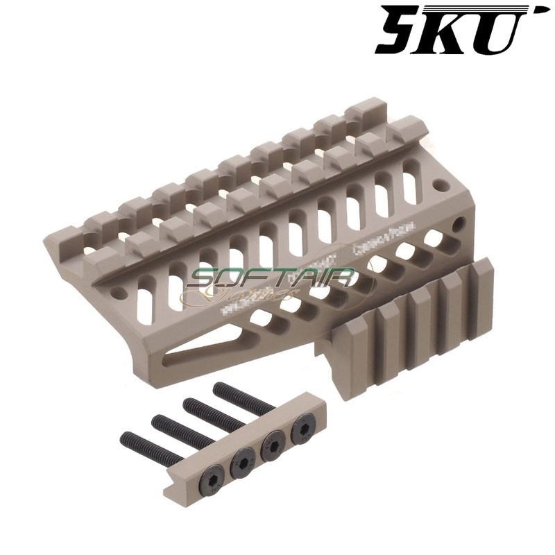 Slitta tan B-12 zenit. style per handguard rail ak 5KU (5ku-271-t)