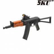 B-18U extended upper rail BLACK for aks-74u krink classic 5ku (5ku-276-bk)