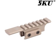 B-18U extended upper rail TAN for aks-74u krink classic 5KU (5ku-276-t)