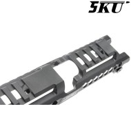 AK Upper Handguard BLACK B-31N zenit. style 5KU (5ku-278-bk)