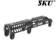 AK Upper Handguard BLACK B-31N zenit. style 5KU (5ku-278-bk)