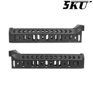 Lower Handguard BLACK B-10L zenit. style 5KU (5ku-280-bk)