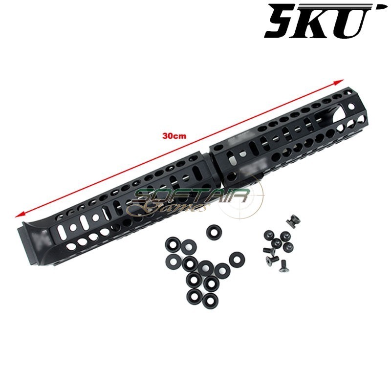 Handguard Sport 4 Kit per AK74 Nero 5KU (5ku-305-bk)