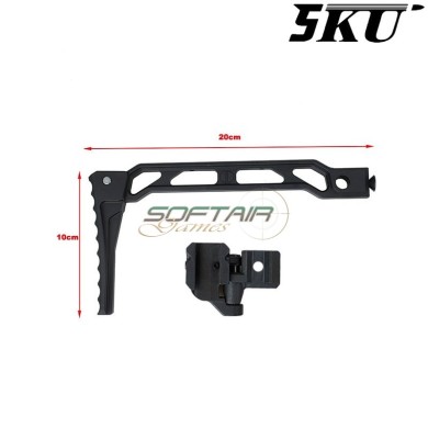 Calcio pieghevole mod. AB-8R per 1913 folding mech nero 5KU (5ku-324)