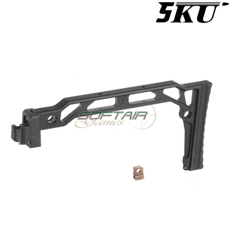 Calcio pieghevole mod. SS-8R per serie AK nero 5KU (5ku-331)