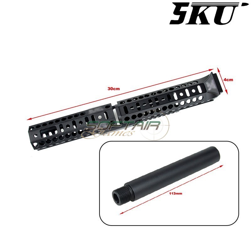 Handguard Sport 3 Kit for PP19 Black 5KU (5ku-335-bk)