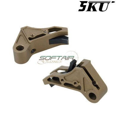 Grilletto Cnc Type 494 Tactical FDE-black Per Glock Marui/WE 5KU (5ku-gb-494-fde)