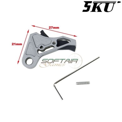 Cnc Trigger Type 494 Tactical T. Gray-black For Glock Marui/WE 5KU (5ku-gb-494-tg)