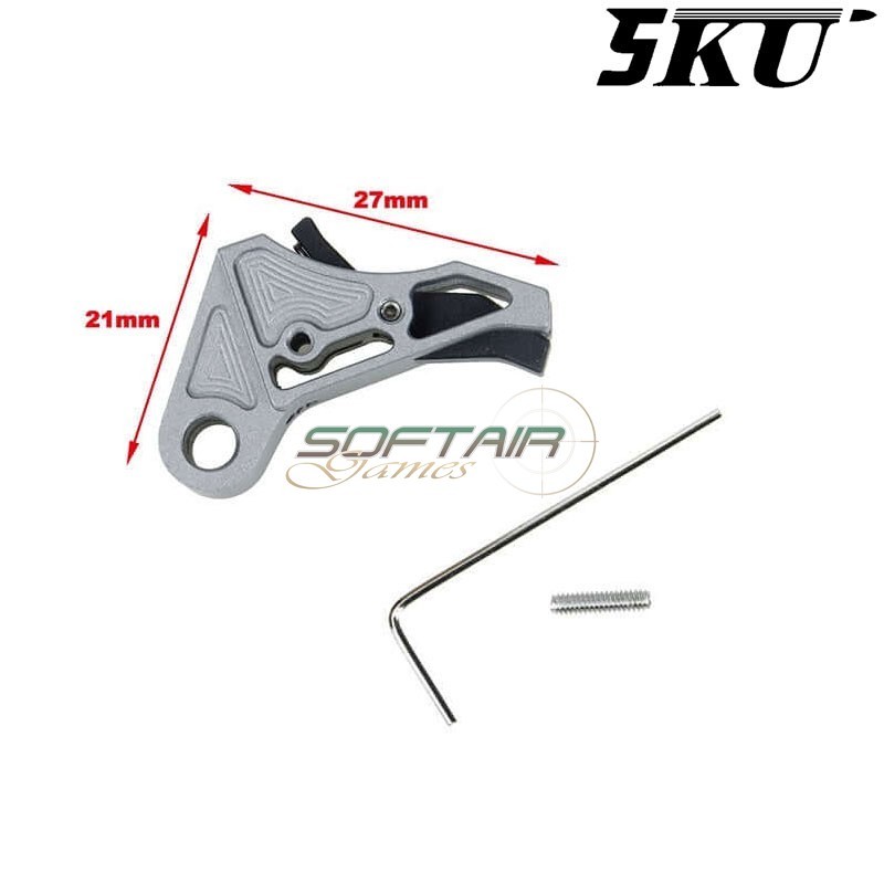 Grilletto Cnc Type 494 Tactical T. Gray-black Per Glock Marui/WE 5KU (5ku-gb-494-tg)