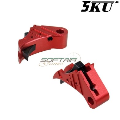 Cnc Trigger Type 495 Tactical Red-black For Glock Marui/WE 5KU (5ku-gb-495-r)