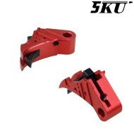 Cnc Trigger Type 495 Tactical Red-black For Glock Marui/WE 5KU (5ku-gb-495-r)
