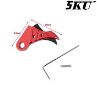 Cnc Trigger Type 495 Tactical Red-black For Glock Marui/WE 5KU (5ku-gb-495-r)