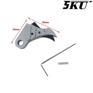 Cnc Trigger Type 495 Tactical T. Gray-black For Glock Marui/WE 5KU (5ku-gb-495-tg)