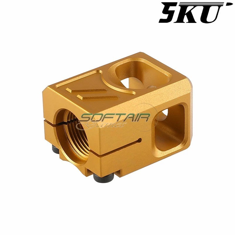 Compensatore PRO V2 Type ZEV 14mm CCW Oro 5KU (5ku-gb-492-g)