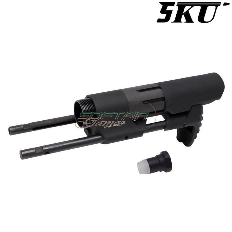 PDW Viper SI style black stock for GBB m4 5ku (5ku-si-03)