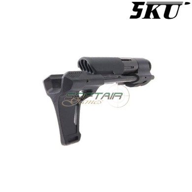 PDW GK Tactical style black stock for gbbr 5ku (5ku-si-12)