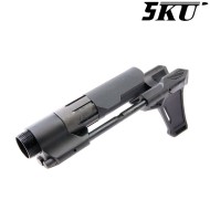 PDW GK Tactical style black stock for aeg m4 5ku (5ku-si-12)