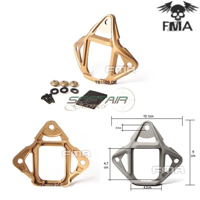 Aluminum Vas Shroud Golden Type Dark Earth For Helmets Fma (fma-tb1109-de)