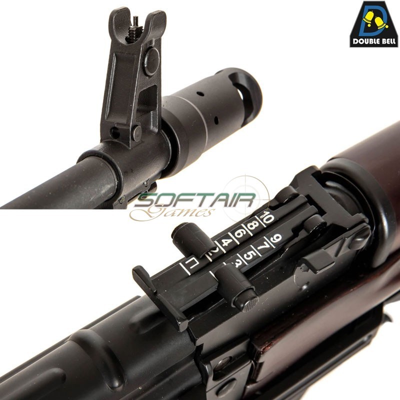 Electric rifle AK 600A FULL METAL & REAL WOOD Grenade launcher Double Bell (db-030100)