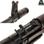 Electric rifle AK 600A FULL METAL & REAL WOOD Grenade launcher Double Bell (db-030100)