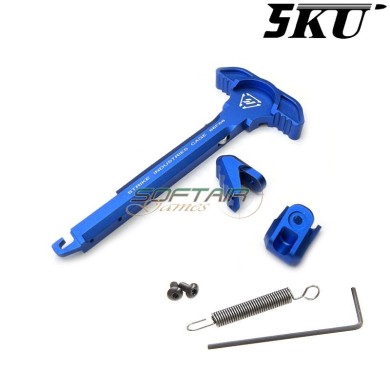 Ambidextrous charging handle blue Strike Latchless for m4 aeg 5KU (5ku-si-04-bu)
