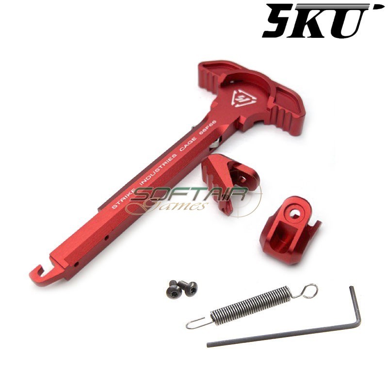 Ambidextrous charging handle red Strike Latchless for m4 aeg 5KU (5ku-si-04-r)