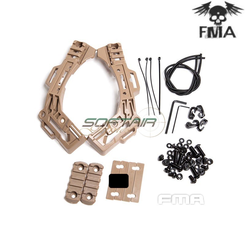 Helmet guide Dark Earth per serie EX 3.0 Fma (fma-tb1392-de)