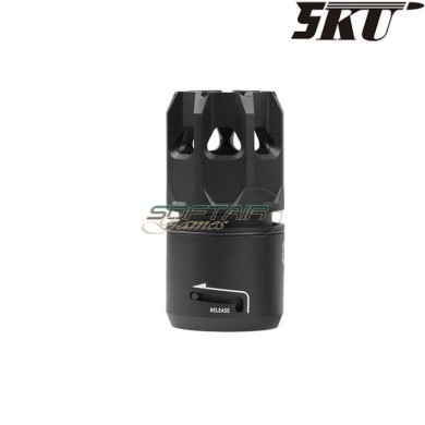Flash hider oppressor black strike ind. style 5ku (5ku-si-08) Flash hider oppressor black strike ind. style 5ku (5ku-si-08)