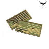 Patch Embroidered USA Flag Forward (MC Tropic) Flash Force Ind. (ffi-1106)