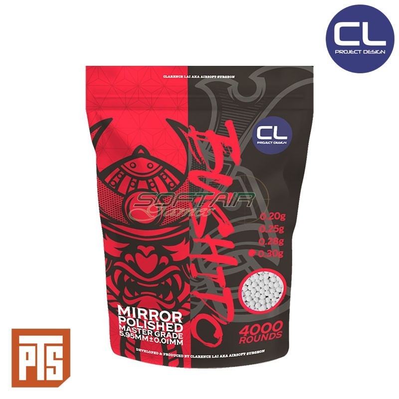 Pallini Bushido Master Grade BBs White 0.30gr Clarence Lai (cl-bu030450300)