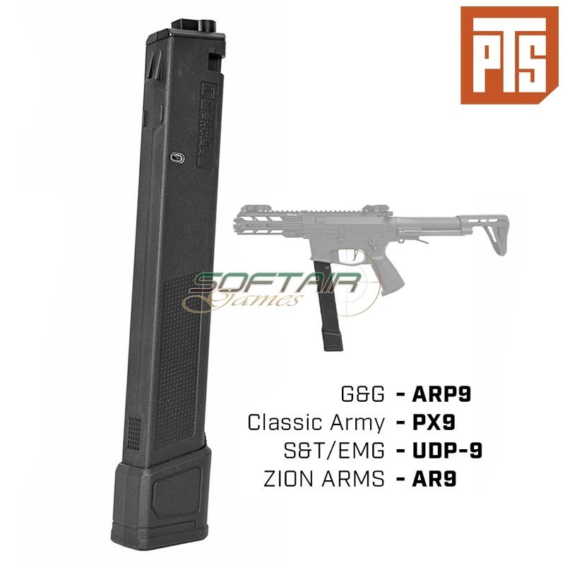 Caricatore EPM AR9 Monofilare 120bb Black PTS® (pts-pt189450307)