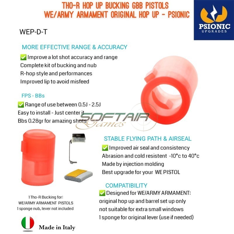 Rubber Hop-Up Tho-R WE Army Armament Psionic (WEP-D-T)