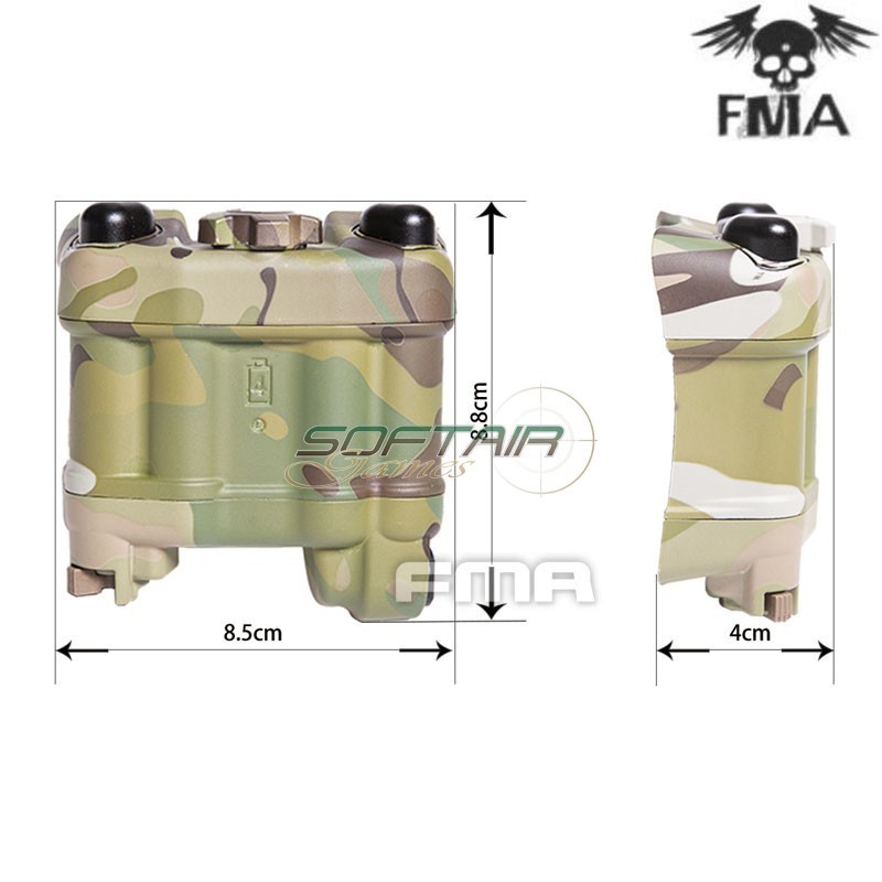 PVS-31 Battery case with IR strobe Dark Earth Fma (fma-tb1401b-de)