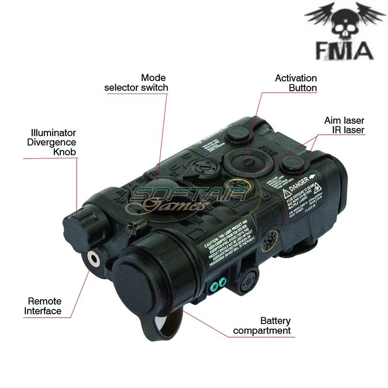 LAB PEQ-NGAL IR / Red Laser Black FMA (fma-tb1398-bk)