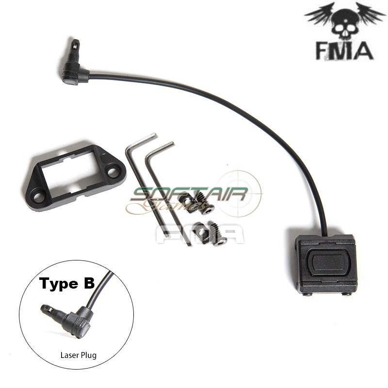 MOD-D bottone tattico Black per PEQ Type B FMA (fma-tb1409-b-bk)