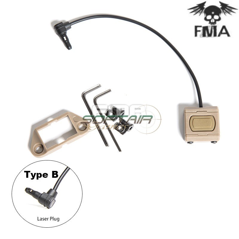 MOD-D tactical button Dark Earth for PEQ Type B FMA (fma-tb1409-b-de)