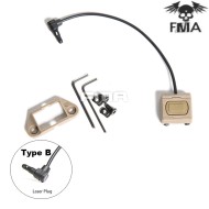 MOD-D bottone tattico Dark Earth per PEQ Type B FMA (fma-tb1409-b-de)