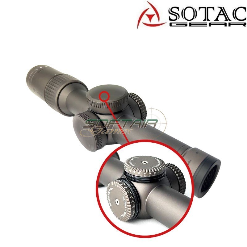 Scope VTX style rz hd 1-6x24 Arrow LPVO Desert Dirt Color Sotac (sg-1-6x24-ddc)