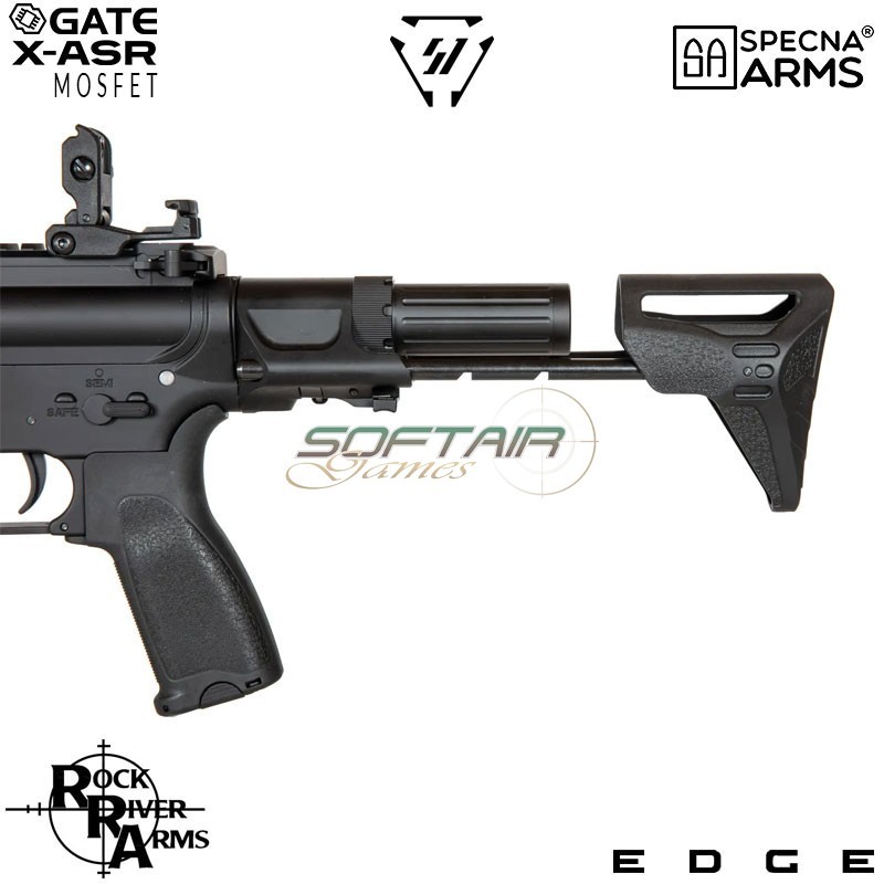 Electric Rifle SA-E17 Edge™ RRA & SI Strike IND. Carbine Replica BLACK Specna Arms® (spe-01-027058)