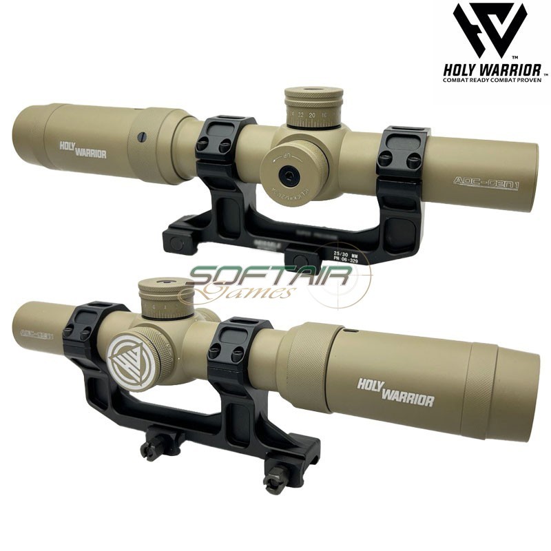 Ottica HWO ADC 1-5x24 HD GEN.1 TAN + A1C + GE193 BK holy warrior (hwr-153-de)