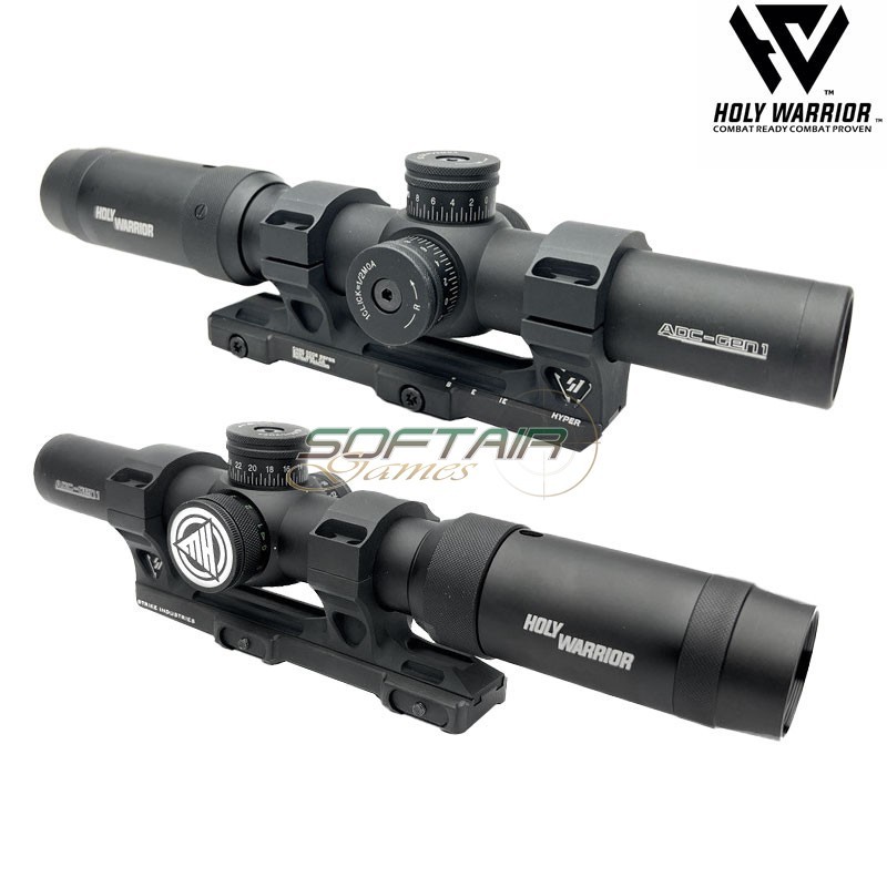 Scope HWO ADC 1-5x24 HD GEN.1 BLACK + A1C + SI ST BK holy warrior (hwr-86-bk)