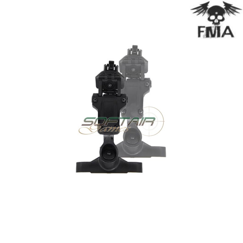 Adattatore elmetto NERO tactical arm mount per cuffie AMP fma (fma-tb1372-b-bk)