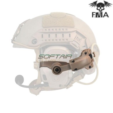 Adattatore elmetto NERO tactical arm mount per cuffie AMP fma (fma-tb1372-b-bk)