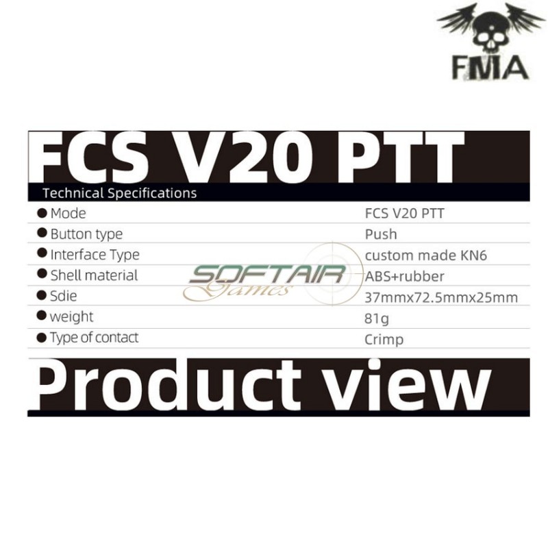 Fcs amp v20 ptt kit comtac3 KENWOOD black fma (fma-tb-fcs-013-bk-k) Fcs amp v20 ptt kit comtac3 KENWOOD black fma (fma-tb-fcs-013-bk-k)